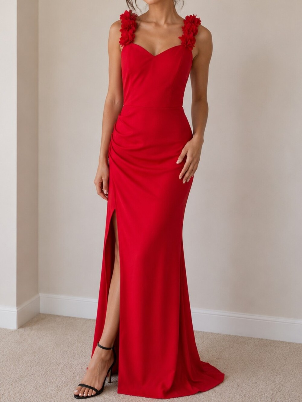 Elegant Red Women's Dress